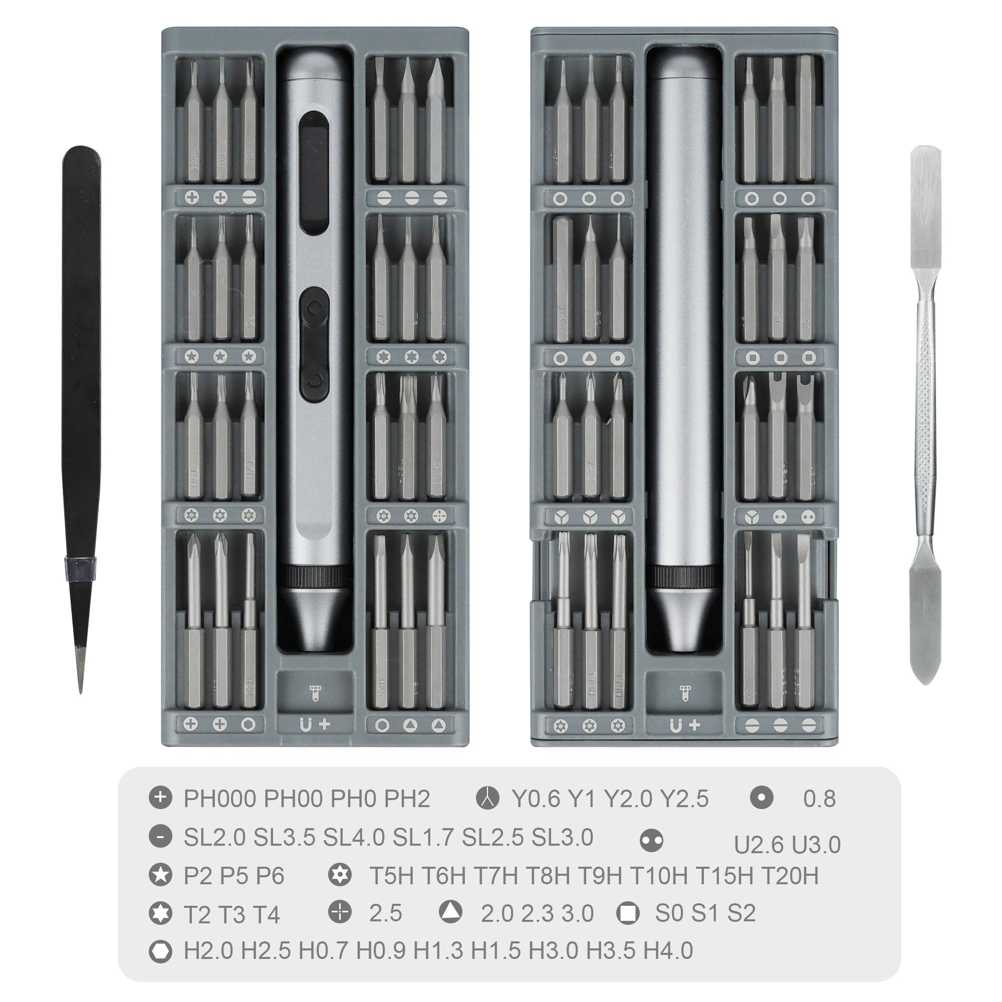 

Мини электрическая отвертка 1 50 в 1 Набор прецизионных отверток с 48 магнитными прецизионными битами и набором для ремонта OLED-дисплея