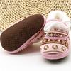 Baby First Walkers Winter Soft Soled Cotton Fabric Toddler Keep Warm Print Shoes