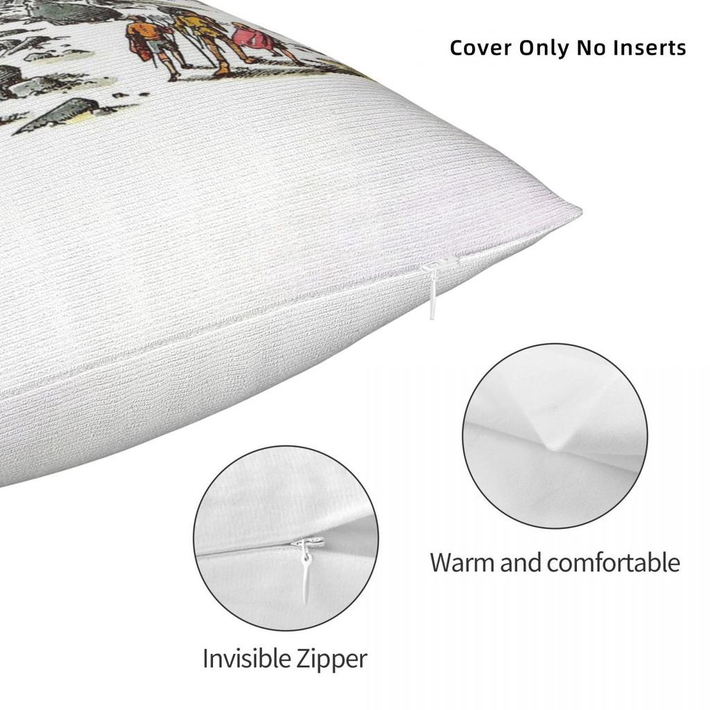 The Silver Chair Narnia Square Pillowcase Polyester Linen Velvet Printed Zip Decorative Pillow Case Room Cushion Case