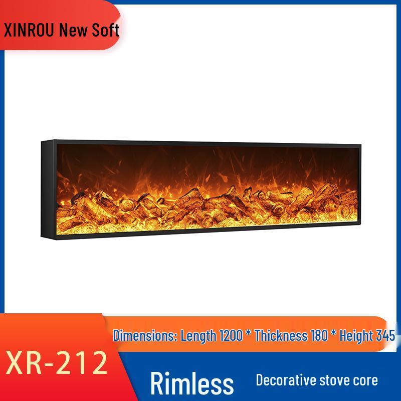 Decorative Flame Electric Fireplace Heater: Built-In Home Simulation