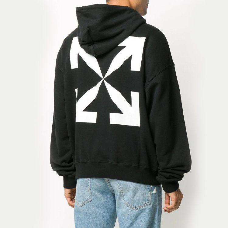 OFF WHITE FW20 Fall Sweatshirt Loose Fit Men's Black OMBB037F20FLE0121001