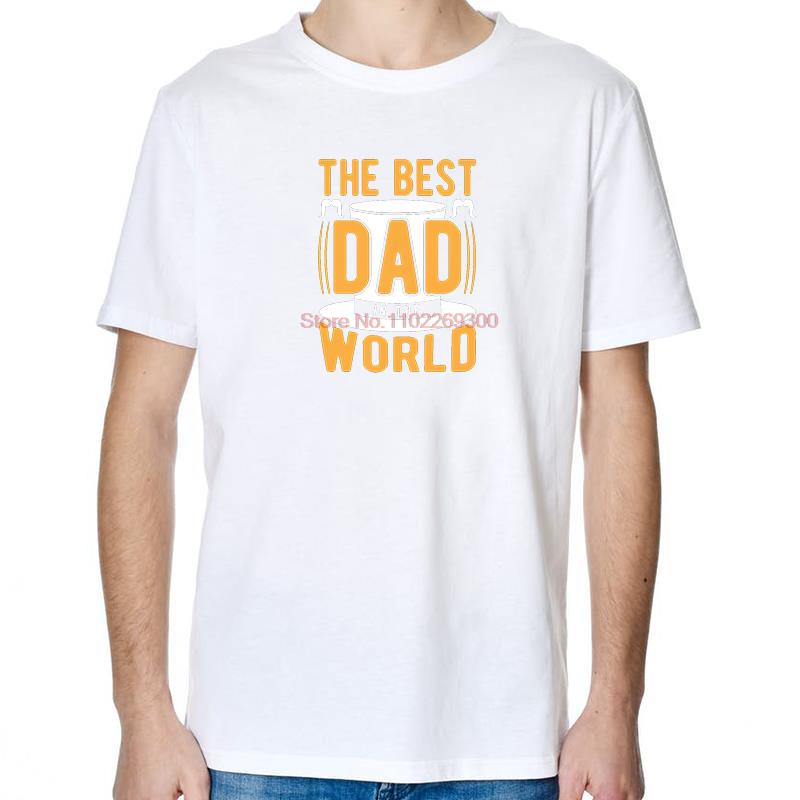 The Best Dad In The World Fashion Printed TShirt Funny Fathers Day Tops  TShirt New Arrival Goods Cotton Short Sleeve TShirt