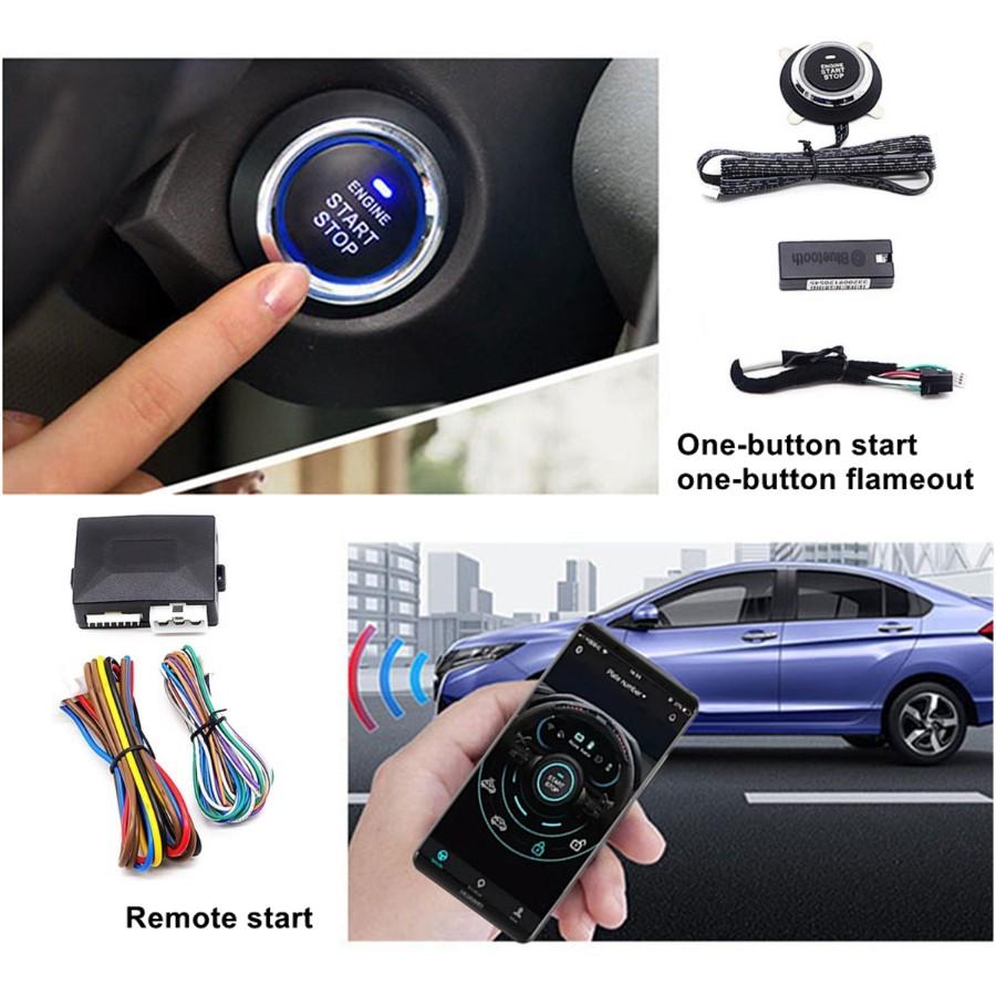 Smartphone Remote Control Car One-Key Engine Start Stop Button Bluetooth Smart S