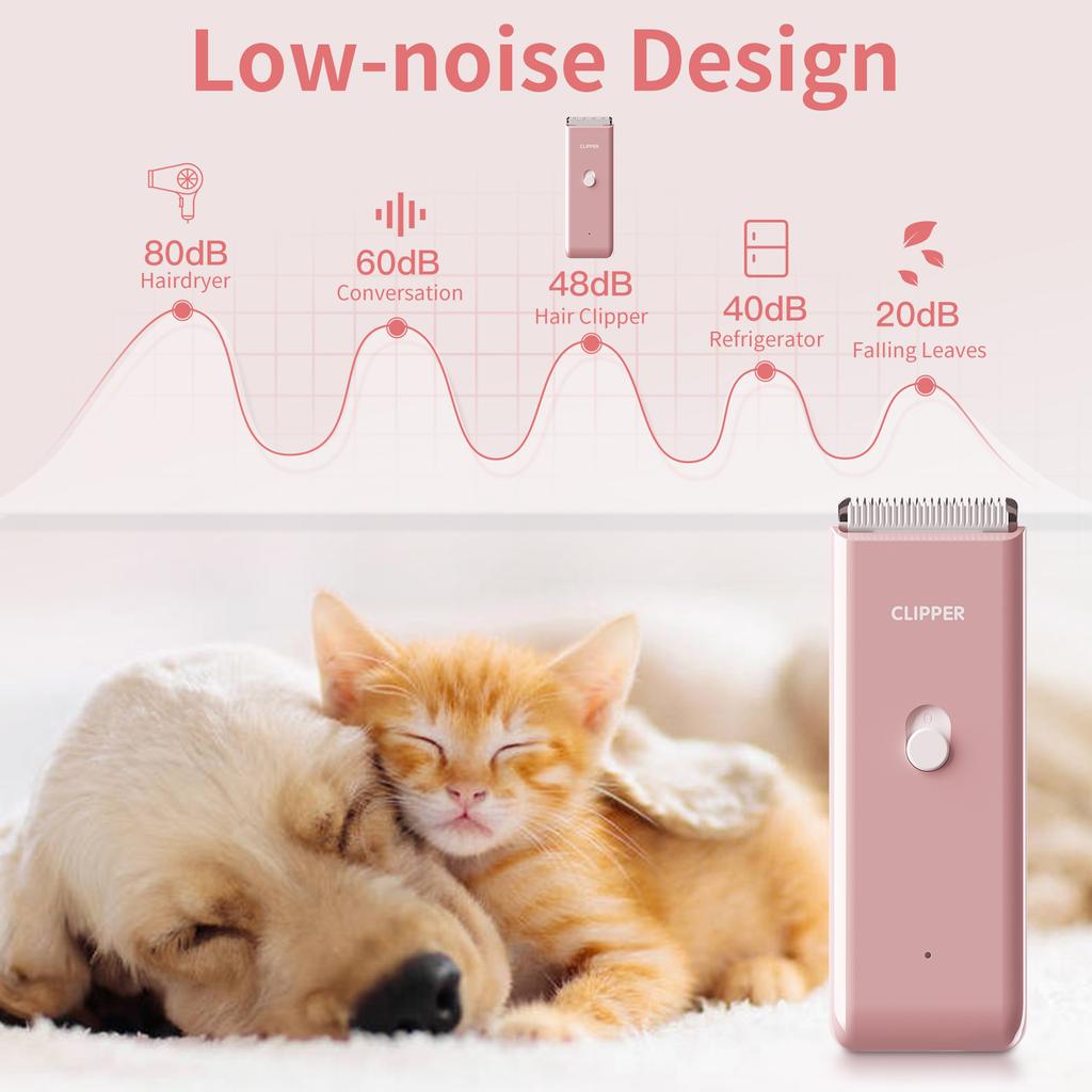 Dog Hair Clipper Pet Grooming Tools Set Professional Electric Pet Hair Trimmer Cordless Rechargeable Dog Cat Puppy Shaver