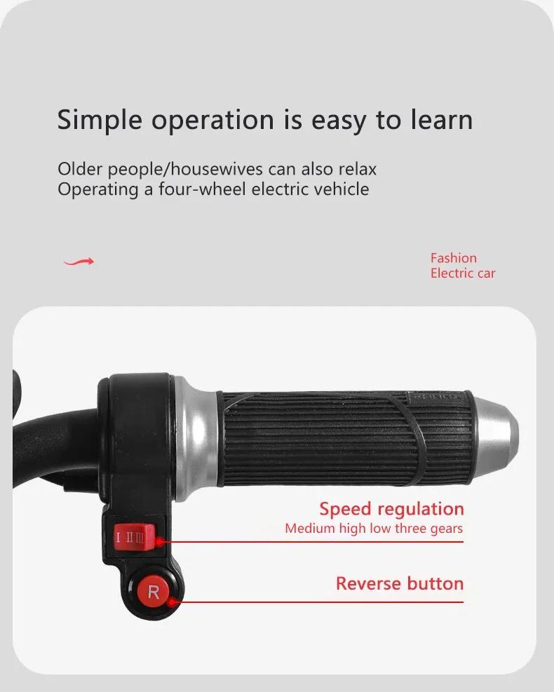 Eu New Escooter Scooter Long Range Mini 4 Wheel Folding Chinese Electric Luggage Electric Mobility Scooter for Seniors Disabled