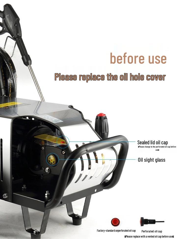 High-Pressure Hose Reel Car Wash Pump - Commercial & Home Use