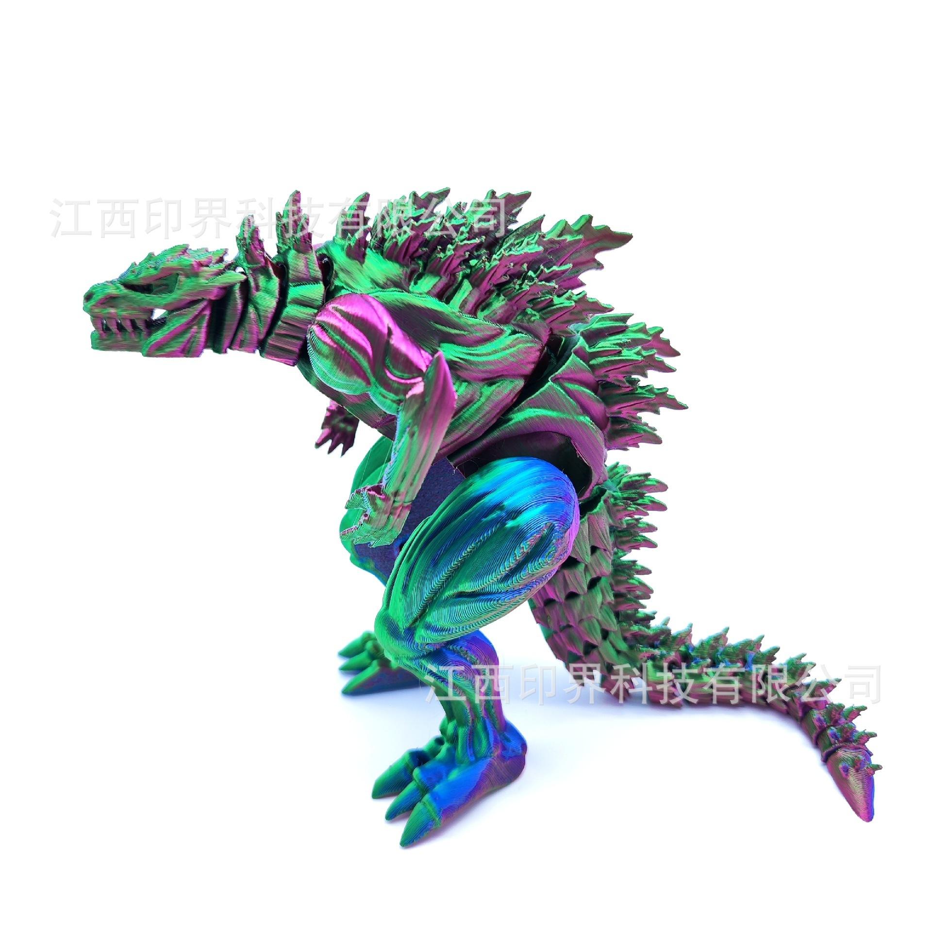 

3D Printing Muscle Dinosaur Toys Joints Movable Creative Desktop Decorative Ornaments Simulation Animal Dinosaur Model Boy Gift 18cm