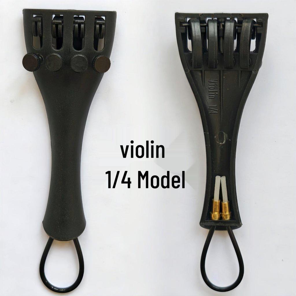 Carbon Fiber Violin/Viola/Cello Tailpiece with Tailgut - Complete Accessory Set