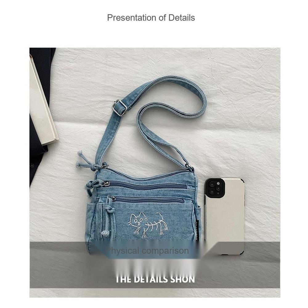 Lightweight Large Capacity denim Multipurpose Storage Bag for Daily Use