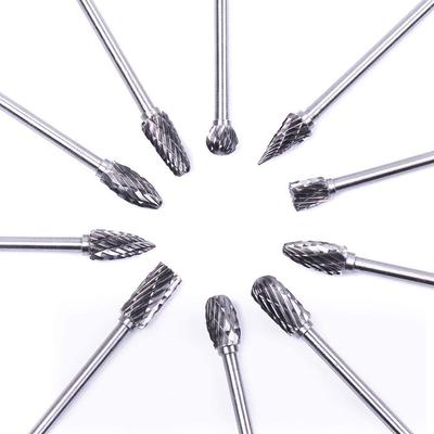 Drill Bits Power Tools Carbide Cutter Rotary Burrs Drill Grinder Carving Bit Double Cut 45-50mm Rotary Power Tools