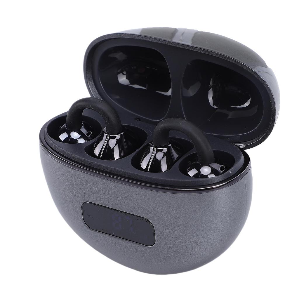 Wireless Bluetooth Earbuds LED Digital Display HiFi Touch Control Ear Buds with Noise Canceling Mics for Cycling