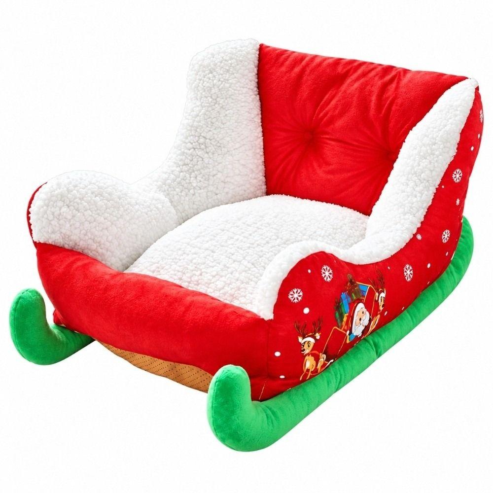 Washable Pet Couch Plush Sleigh Bed High Quality Pet Bed  Winter