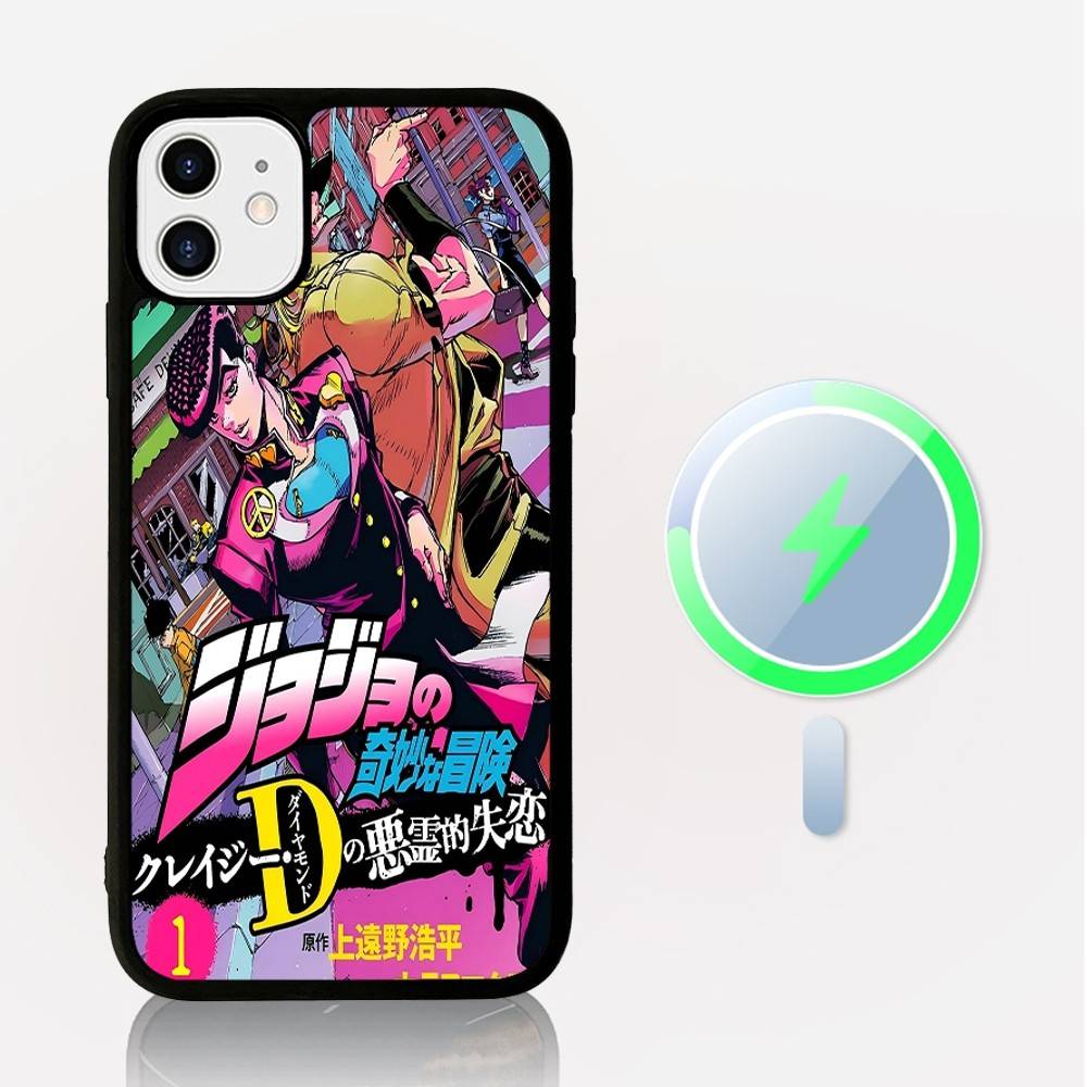JoJos Bizarre Adventure Phone Case Magnetic Case For IPhone 16 14 13 12 11 15 Pro Max Plus For Magsafe Wireless Charge Cover