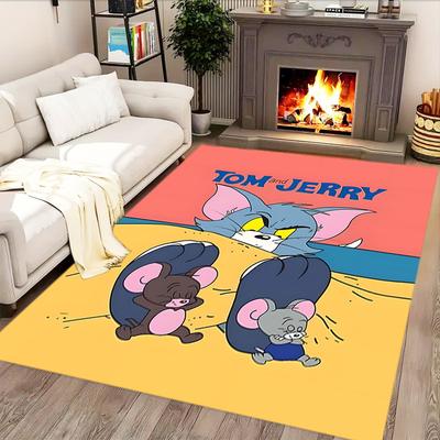 Tom And Jerry Adventure for Living Room Rug, Bedroom, Study Room, Hallway Decoration, Perfect for Home Decoration or Holiday Gifts
