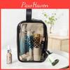 Modern Minimalist Clear Cosmetic Pouch Sealable Portable Toiletry Bag