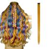 Color Hair Patch Hair Patch Multi-color Hanging Ear Dyed Wig Female Highlights Straight Hair Patch