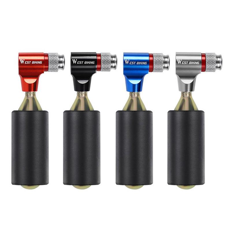 Small Co2 Inflatable Device WEST BIKING Bicycle Carbon Dioxide CO2 Mini Inflator Inflatable Pump ...