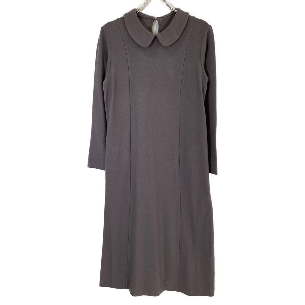 tricotCOMMEdesGARCONS 1996 Purple Round Collar Wool One Piece dress Not written PurpleUsed