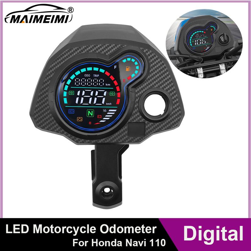 For Honda Navi 110 Panel Digital Meter Motorcycle Digital Speedometer Navi LCD Odomete Navi LED Odometer RPM