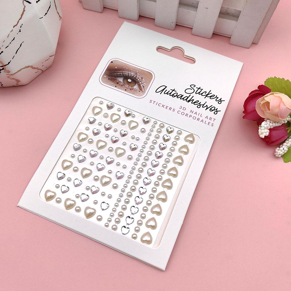 Glitter Face Rhinestone Sticker Self Adhesive Body Bling Stickers Festival Eye Jewels Decoratio G7A7
