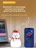 Christmas Decoration Snowman Pat Light Silicone Bluetooth Stereo Night Light