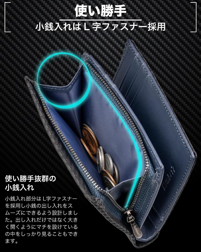 Portofel Portofel Bifold Piele Naturală Piele Carbon Bifold Portmoneu pentru Monede x [Numărul7] Bărbați în Formă de L (Galben închis)