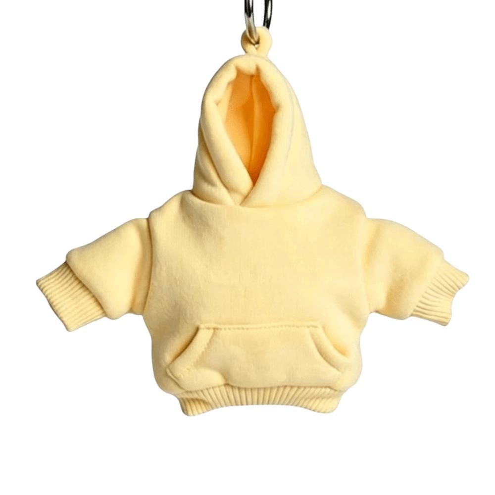 Elastic Soft Mini Hoodie Keychain Hoodie Design Squeeze Fidget Toy Pendant Bag Charm Daily Bag жёлтый