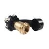 Brass Propane Adapter Converts POL Tanks To QCC Connection Suitable for Campers and Barbecue Enthusiast Outdoor Grilling