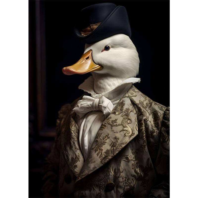 Aristocrat Tiere Porträt Poster und Drucke Vintage Kunst Leinwand Malerei Wand Kunst Bilder für Wohnzimmer Wohnkultur