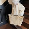 Women Large Capacity Tote Bag Commuter Canvas Bag Student Class Shoulder Bag