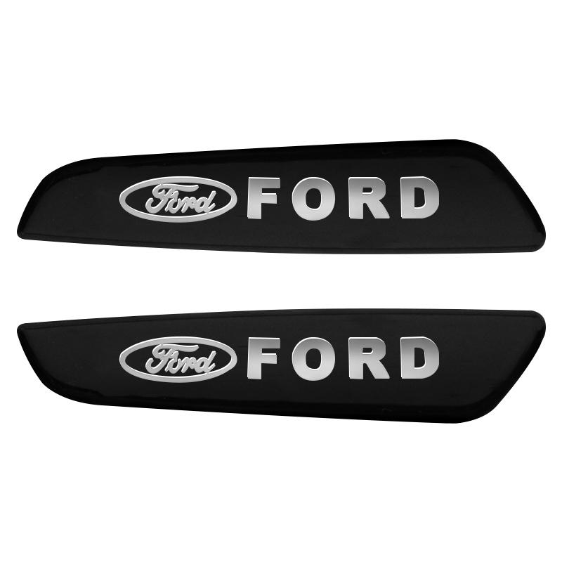 AAAML1 Car Side Door Body Fender Stickers Emblem Badge Decal Accessories For Ford Fiesta Mondeo Fusion Explorer Escape Shelby Edge Kuga