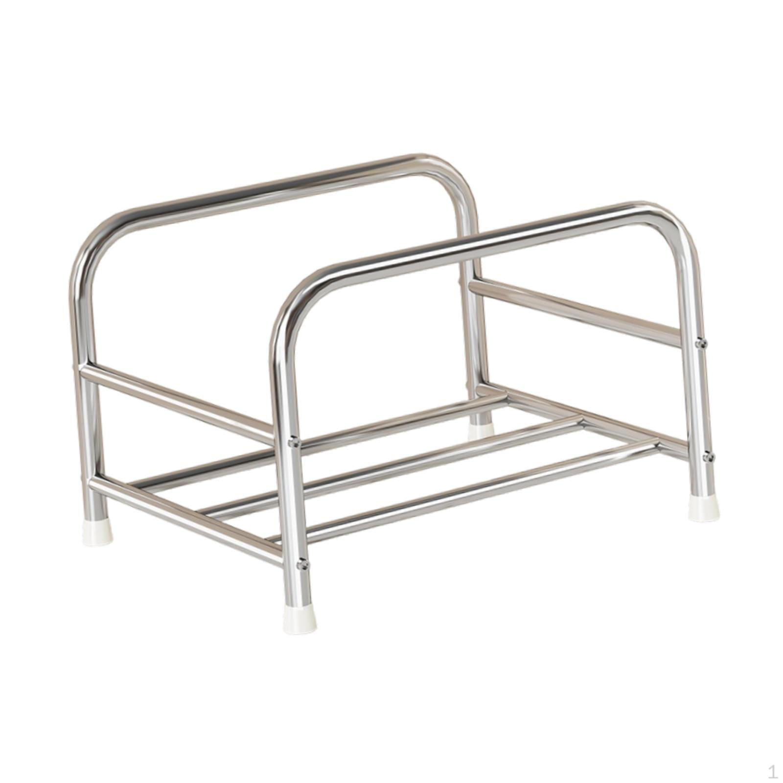 

Тримач для умивальника Підставка для зберігання Опора для ванни Органайзер Полиця з нержавіючої сталі для дому Домашнього господарства