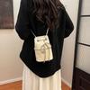 New Niche Design Embroidery Thread Chain Bucket Bag Trendy Shoulder Crossbody Women's Bag