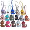 Modischer PU-Schleifen-Schlüsselanhänger mit Katzen-Detail für Handtasche, Schlüssel, Rucksack, Stilvoller Taschen-Hänge-Dekor-Anhänger