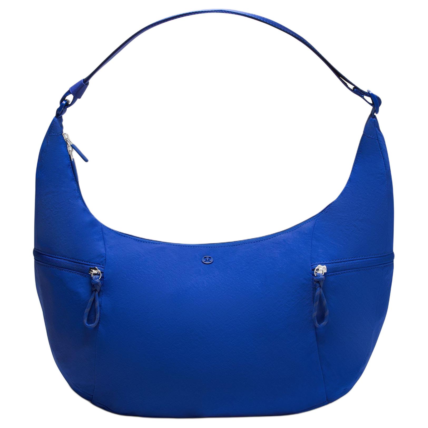 

Lululemon Large Slouchy 13L Brand Logo Fashion Versatile Nylon And Polyester Blend Shoulder Bag Unisex bags Gem-Blue LU9CADS-072622 Sapphire Blue