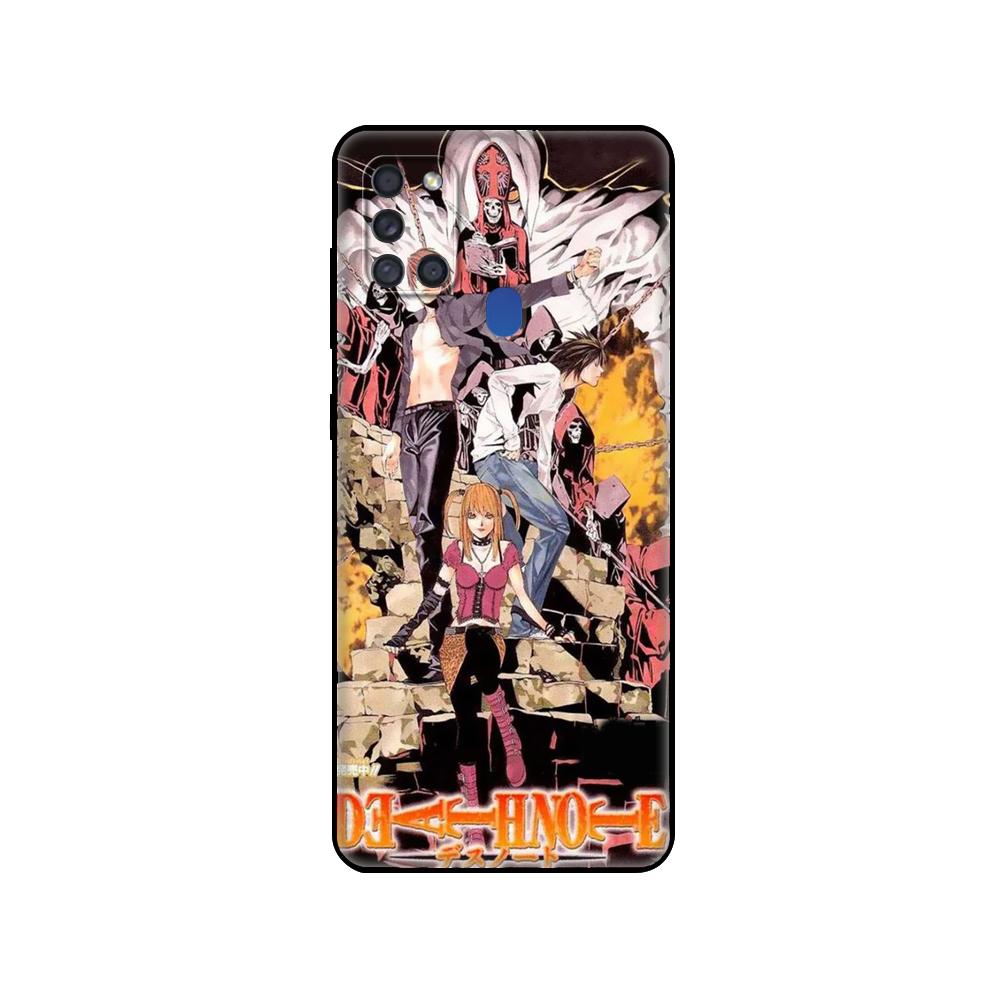 Custodia in TPU Nera Per Samsung Galaxy A50 50S A30S A10 A01 A11 A21S A31 A41 A51 A71 M21 M30S S10 LITE Cover Anime Giapponese