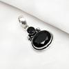 Czarny Spinel Wisiorek, 925 Solidny Srebrny Wisiorek Ręcznie Robiona Biżuteria z Kamieniami Szlachetnymi, Prezenty Dla Żony Zupełnie Nowy Wisiorek