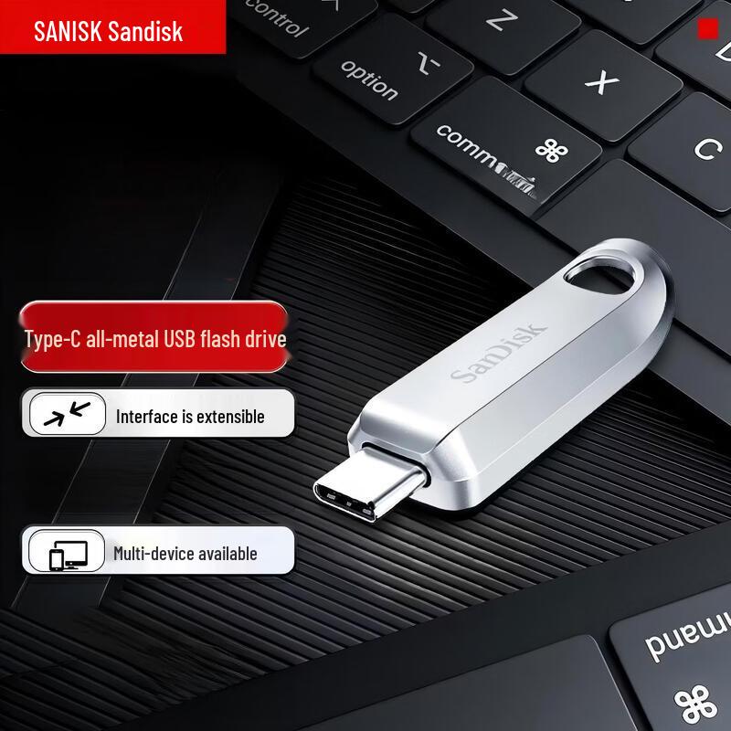 SanDisk CZ75 64GB Type-C USB 3.2 Flash Drive