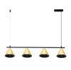 Hanging Lamp For Dining Room Above Table Gold Four Conical Shades On A Bar 4Xgu10 10W Cone Milagro