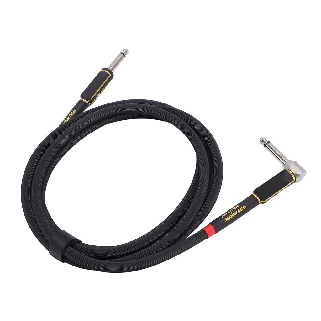 Gitarrenkabel 6,6FT 1/4 Zoll Doppelte Abschirmung Winkel auf Gerade Instrumentenkabel für Lautsprecher