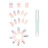 1 Set with Nail Full Reusable Gloss Artificial Coverage DIY Glue Stars Moon Clear Fake