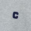 Champion Long Sleeve Crew Neck Oxford Gray Kids' Sweatshirt, 100% Cotton, One-Point Logo, (CKSA005Z)