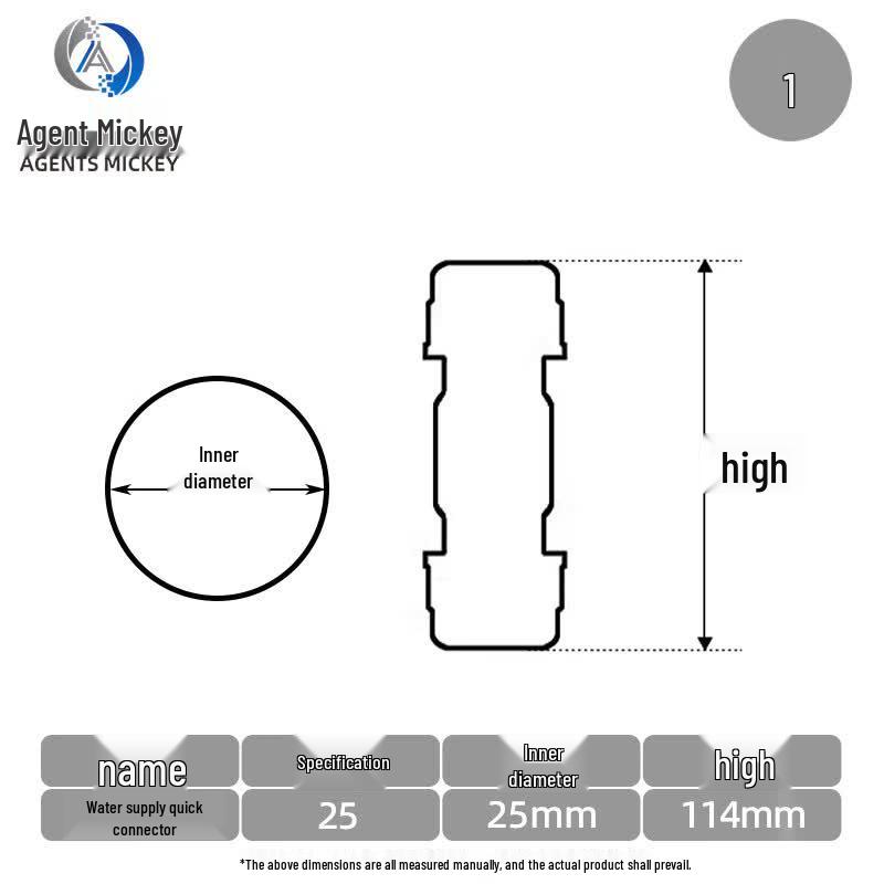 Agents Mickey PVC Water Pipe Quick Repair Expansion Joint