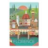 Italy Tuscany Florence City Travel Canvas Paintings Vintage Picture Kraft Posters Coated Wall Stickers Home Decoration Gift