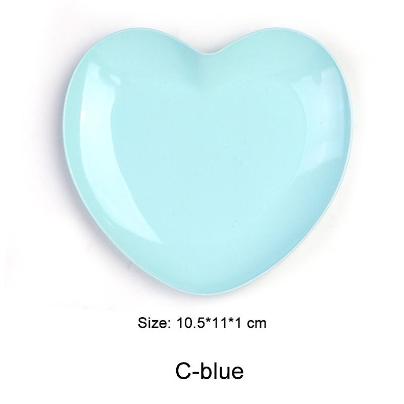 New Stainless Steel Cosmetic Storage Tray Heart Shape Nail Art Equipment Plate Surgical Dental Salon Manicure Tools