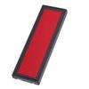 Red LED Badge 12x48 Pixels Mobile APP Control Name Sign with Brooch and Magnet Bracket Programmable Rechargeable