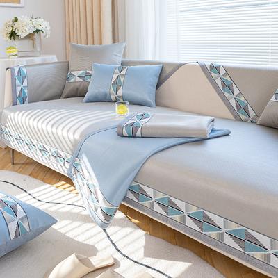 Ice Silk Sofa Cushion Summer Non-Slip Summer Mat Affordable Luxury Style Sofa Cover Cover Cloth Washable Ice Pad