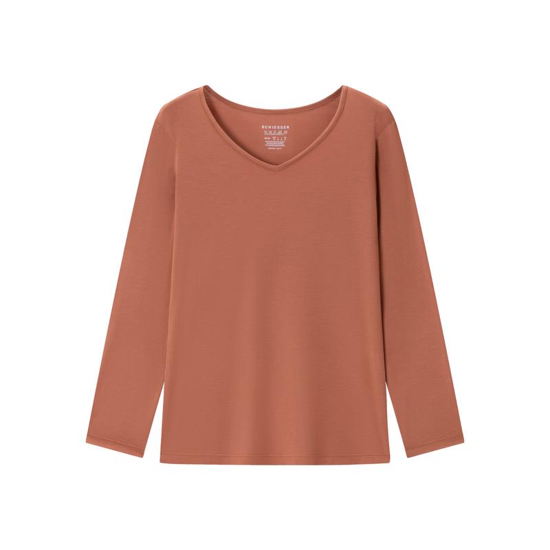 

Schiesser Women s 3A Anti-Bacterial V-Neck Thermal Base Layer Top L