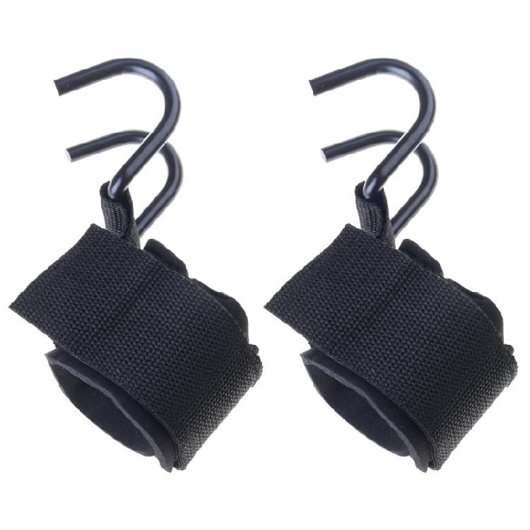 

1/2pcs NonSlip Auxiliary Power Wrist Guard Weight Lifting Grip Hook Weight Wrist Strap Metal Wrist Support Hook