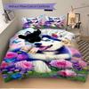 3pcs Husky Puppy Duvet Cover Set -Includes 1 Duvet Cover and 2 Pillowcases, No Quilt Core, All-Season Home Decor  Yy251111153